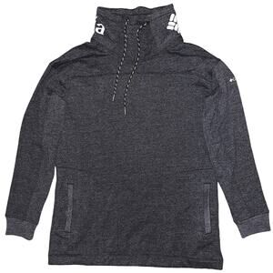 Columbia Drawstring Cowl Neck Gray Sweatshirt Sweater Women's Large